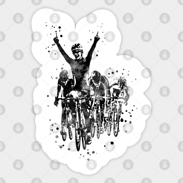 Cycling race Sticker by RosaliArt